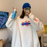 21情侣装秋装字母印花情侣卫衣女宽松百搭外套H648P38女类，女装卫衣/绒衫，电商A341