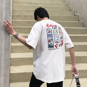 灌篮高手周边新品 情侣短袖T恤衫重磅大码宽松球衣 H847 P28图片