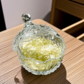 天然紫白粉黄水晶碎石摆件手链消磁石饰品容器收纳盒器皿消磁碗