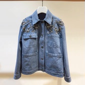 深圳南油高端女装 设计感气质百搭牛仔外套女 韩系时尚 2026春季 新款