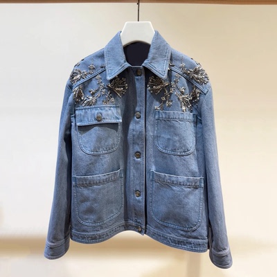 韩系时尚设计感气质百搭牛仔外套