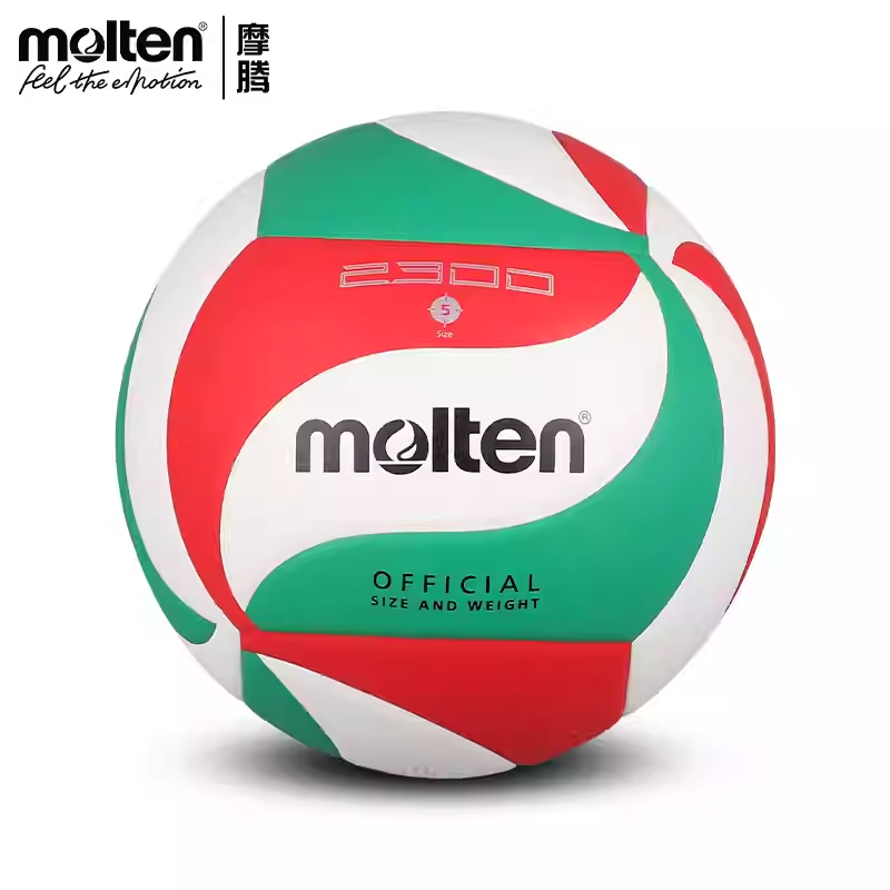 molten摩腾5号中考学生专用PU耐磨软皮训练排球V5M2300