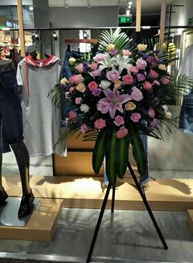 东营开业鲜花篮庆典商务礼仪花篮送山东乔迁花篮东营市区免费送花