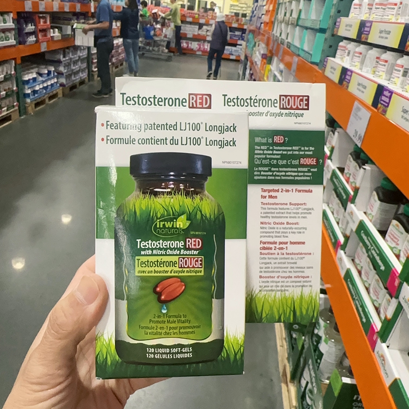 加拿大直邮Irwin Naturals Testosterone Red睾酮素120粒促睾酮素