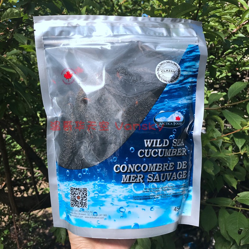 加拿大北极海参Arctica Food 454g 银标野生淡干圆筒整参25+5-7年