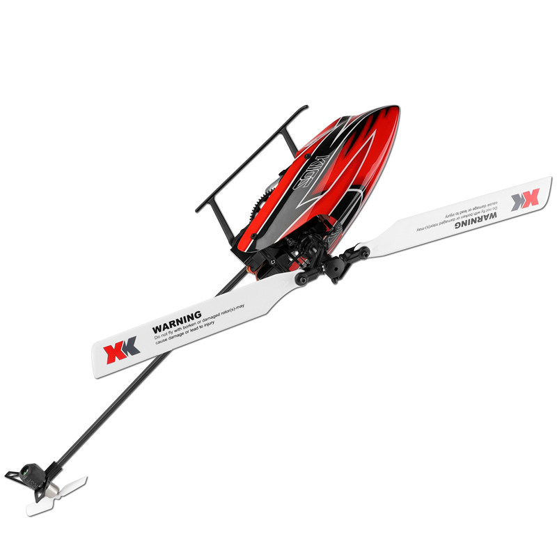 XK WEILI K110 브러시리스 6채널 원격 제어 헬리콥터 플랩이 없는 단일 프로펠러 3D 스턴트 전기 장난감 K100