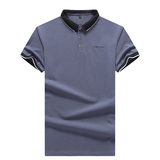 夏季短袖T恤男潮牌纯棉休闲翻领短袖POLO衫logo印花刺绣PL125P22，男装T恤，星座1410（原1902A）