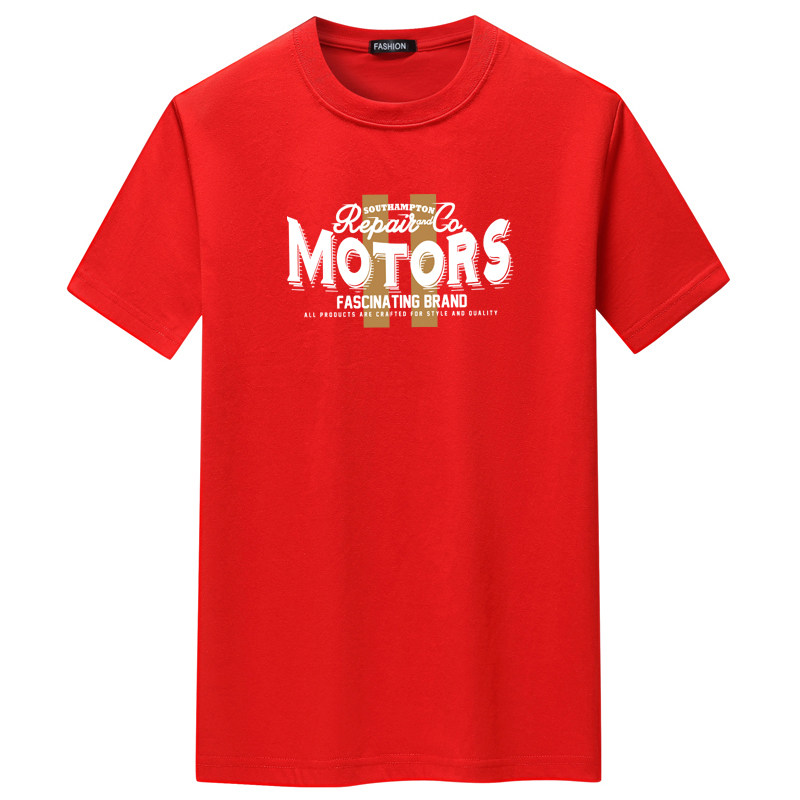 夏季短袖t恤青春宽松CVC60%棉衣服新款男装DT3417-MOTORS竖条-P15,男装T恤,星座1410（原1902A）