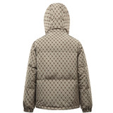 2026新款白鸭绒羽绒服男士平铺连帽加厚上衣外套星空点YR1027P90，男装羽绒服，星座1410（原1902A）