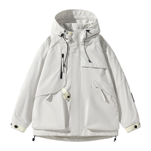 户外工装外套男士休闲防风防水冲锋衣女滑雪登山情侣夹克JK136P82图片