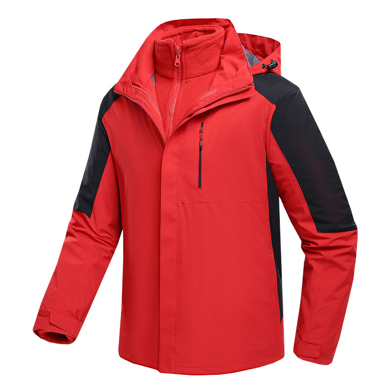 秋冬男女款夹克户外三合一冲锋衣可拆卸两件套登山服CF9805P100,男装夹克,星座1410（原1902A）