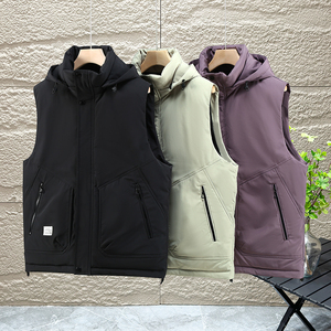 马甲无袖立领马夹外套男保暖背心羽绒服青少年羽绒棉马甲MJ823P80图片