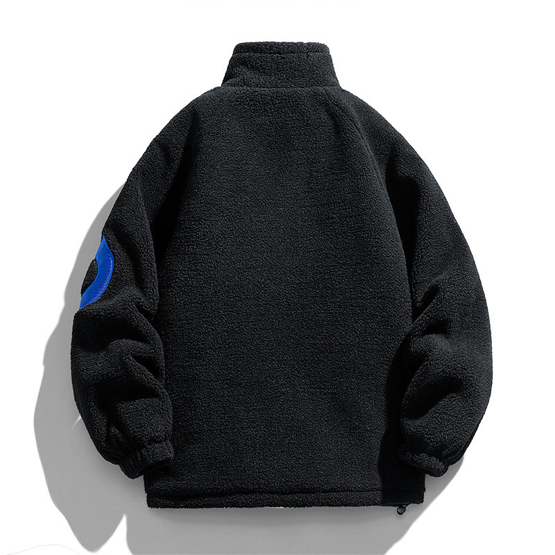 情侣颗粒绒外套秋冬男女同款羊羔绒棉服潮保暖加厚棉衣外套Q5P88,男装棉衣,星座1410（原1902A）