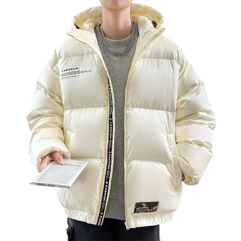 羽绒服男冬加厚保暖连帽短款面包服新标90白鸭绒外套YR2307P140,男装羽绒服,星座1410（原1902A）