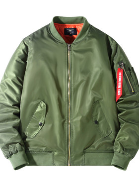 S-8XL冬季棉衣飞行服棒球领飞行员加棉夹克跨境潮男装 JK8808P68