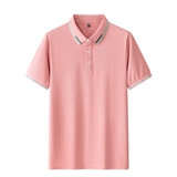 新款男士POLO衫春夏季纯色简约公版上衣商务短袖T恤衫PL3385P25，男装Polo衫，星座1410（原1902A）