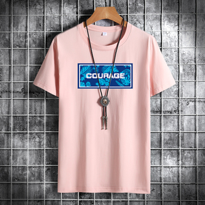 夏季男短袖t恤潮流潮牌宽松纯棉衣服2021新款DT4359-COURAGE-P15图片