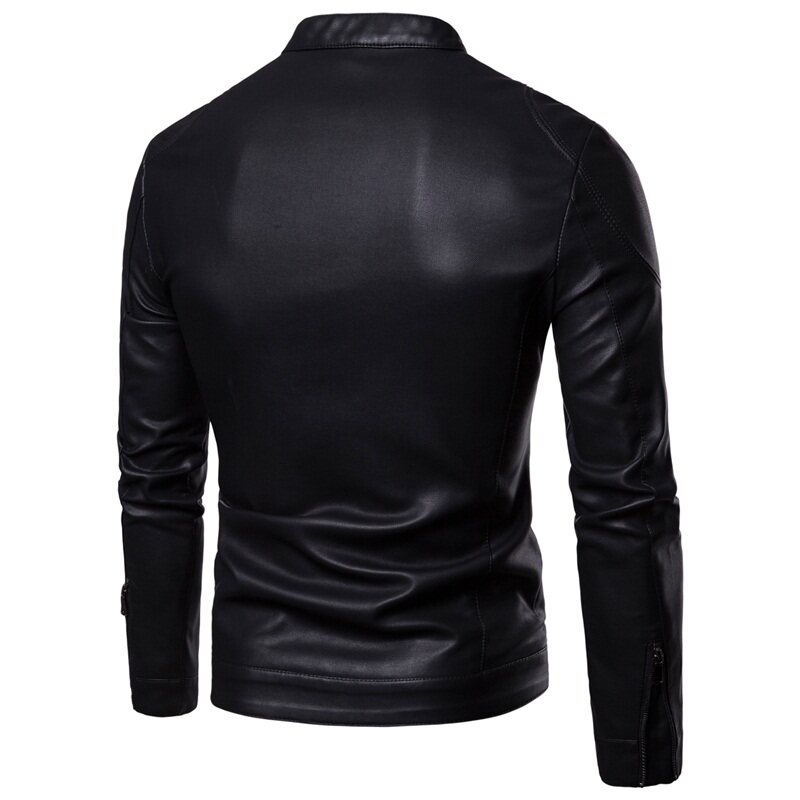 跨境外贸男士外套春秋皮衣飞行夹克男装PU皮机车服皮衣PY908-1P75,男装夹克,星座1410（原1902A）