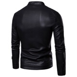 跨境外贸男士外套春秋皮衣飞行夹克男装PU皮机车服皮衣PY908-1P75，男装夹克，星座1410（原1902A）