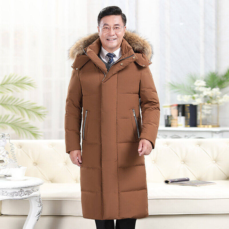 中长款大毛领羽绒服情侣连帽工装羽绒大衣大码外套YR098-1P150,男装羽绒服,星座1410（原1902A）