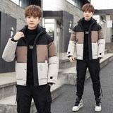 2021爆款修身短款连帽羽绒服潮流时尚港风青少年潮牌YR9801P110，男装羽绒服，星座1410（原1902A）
