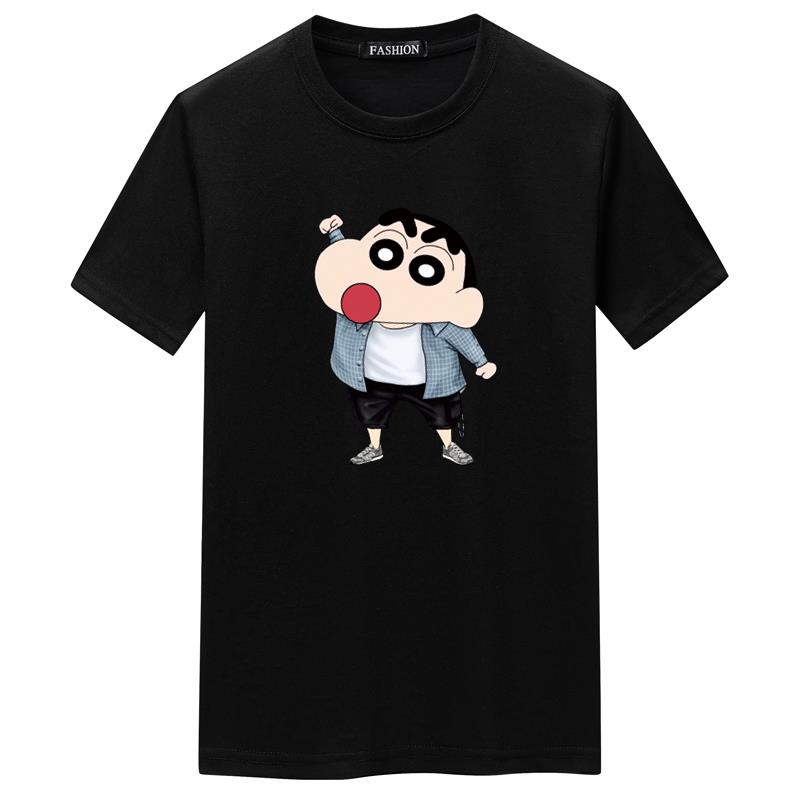 夏季男短袖t恤青春宽松CVC60%棉衣服新款男装DT3290-衬衣小新-P15,男装T恤,星座1410（原1902A）