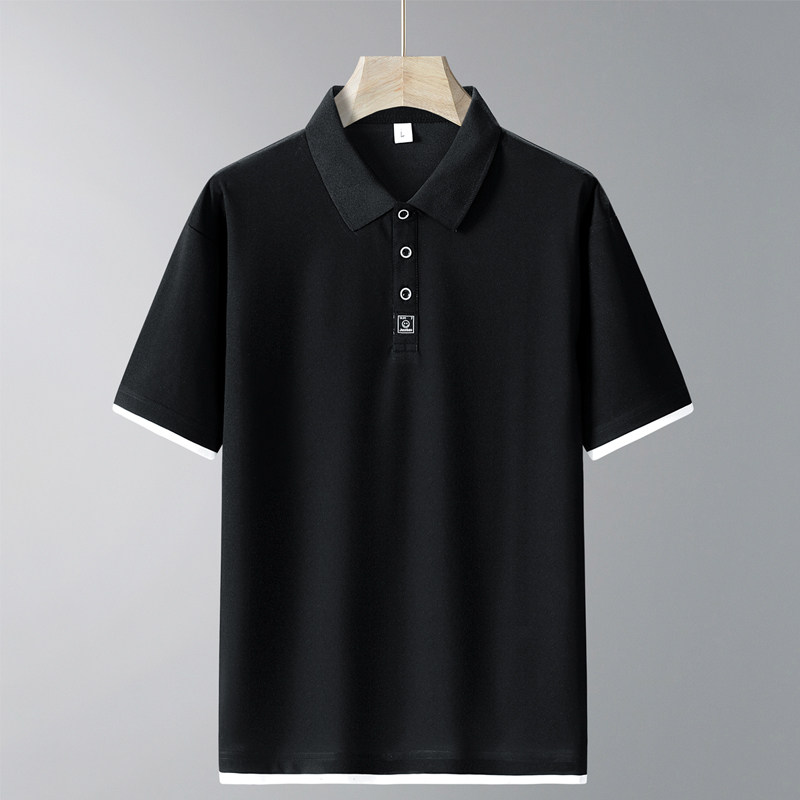 冰丝珠地短袖POLO衫假2件短袖POLO百搭宽松短袖T恤PL317P40，男装Polo衫，星座1410（原1902A）