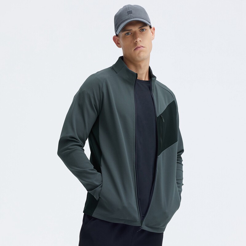 户外夹克情侣立领外套纯色上衣服速干服跑步服光板开衫JK9857P75,男装夹克,星座1410（原1902A）