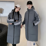 情侣运动羽绒服686中长款羽绒服三杠风905运动长款YR22062P90，男装羽绒服，星座1410（原1902A）