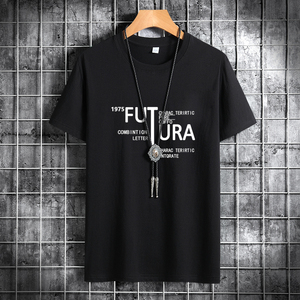 夏季男短袖t恤潮流潮韩版宽松纯棉衣服2021新款T恤DT4246-FUT-P15图片