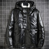 亮面羽绒服男2020青少年学生加厚保暖白鸭绒短款外套YR9831-P120，男装羽绒服，星座1410（原1902A）