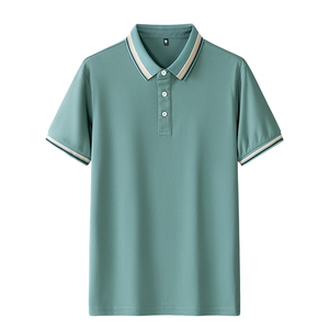 新款男士POLO衫春夏季纯色简约公版上衣商务短袖T恤衫 PL3383P25图片