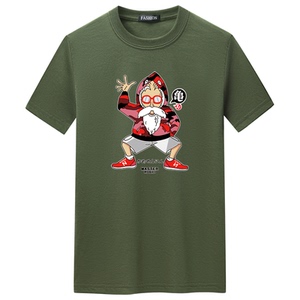 夏季男短袖t恤潮宽松CVC60%棉衣服新款男装DT3792-龟仙人-P15图片