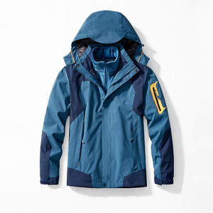 秋冬户外冲锋衣男三合一两件套女加绒加厚登山服外套CF552S P105图片