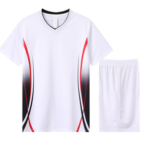 各类球服夏季团体比赛队服运动套装纯色背心公版短袖T恤TZ6012P35图片