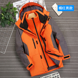 三合一冲锋衣潮牌登山服防风防水户外运动男女同款外套CF404P120图片