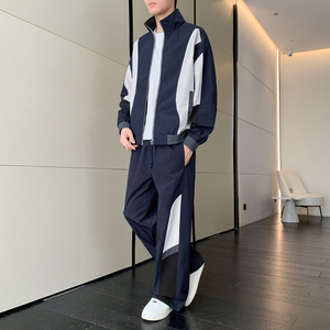 春秋季新款套装男女休闲防水拼接休闲套装 TZ571P98图片