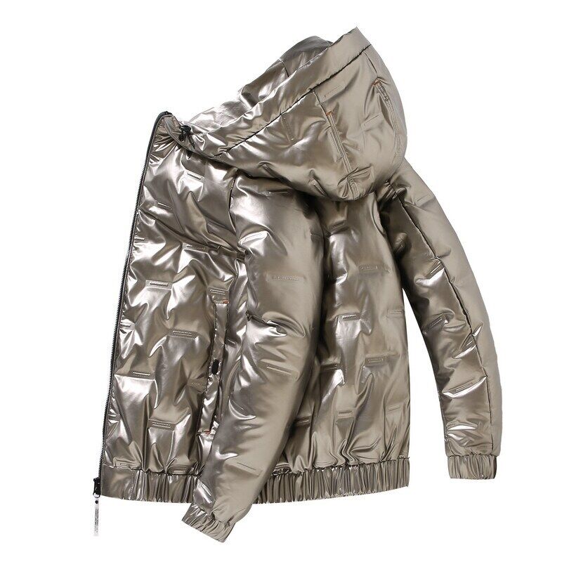 2022羽绒服男短款潮流帅气亮面外套户外防寒服羽绒服YR9812P85，男装羽绒服，星座1902A（原星座1216）