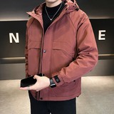 新款时尚百搭二棉男士外套连帽潮流痞帅男装户外棉衣MY1121P110，男装棉衣，星座1410（原1902A）