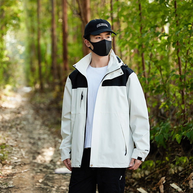 春秋薄款男士户外夹克防风防水情侣冲锋衣女登山服外套CF2399P55,男装夹克,星座1410（原1902A）