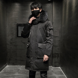 冬季外套男潮流加厚中长款大毛领户外青年男士羽绒服YR896-P120，男装羽绒服，星座1410（原1902A）