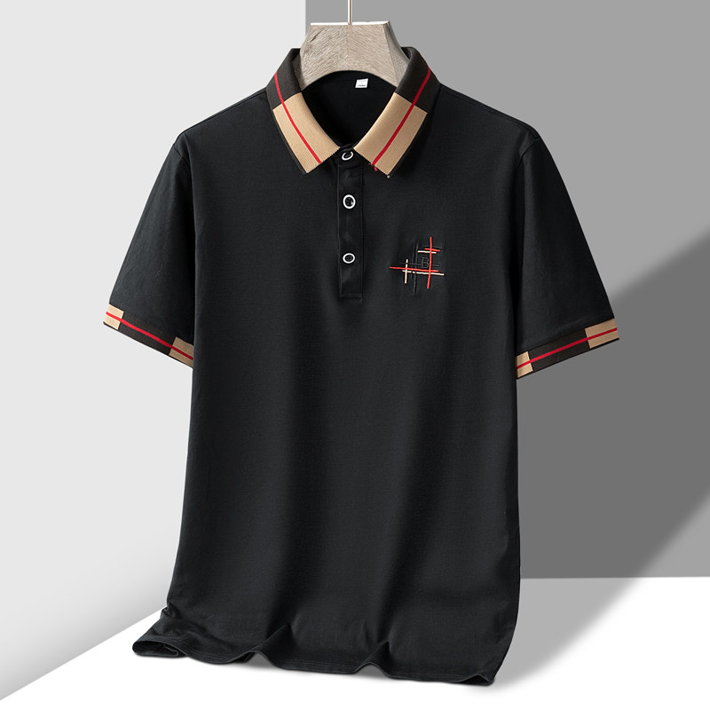 夏季新款男士短袖T恤全棉薄款商务翻领男装polo衫男款PL188P30,男装Polo衫,星座1410（原1902A）