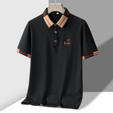 夏季新款男士短袖T恤全棉薄款商务翻领男装polo衫男款PL188P30，男装Polo衫，星座1410（原1902A）