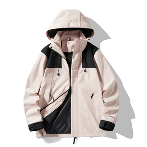 春秋季男女同款冲锋衣户外情侣登山服防水防风夹克外套 JK2366P45图片