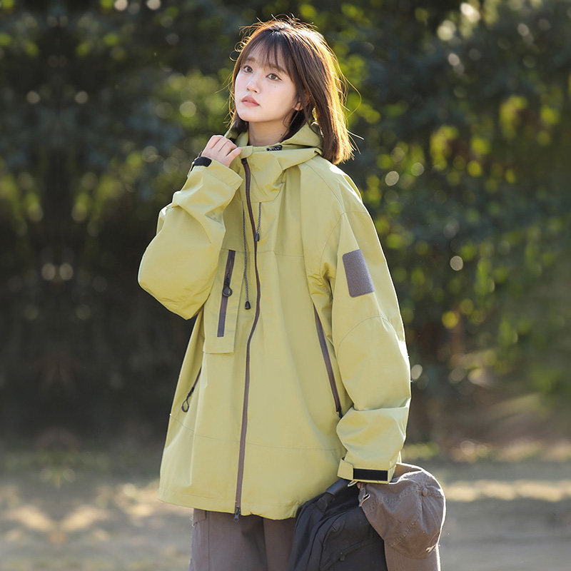 冲锋衣外套男士春秋美式机能工装户外防风防水登山服夹克J91P32,男装夹克,星座1410（原1902A）