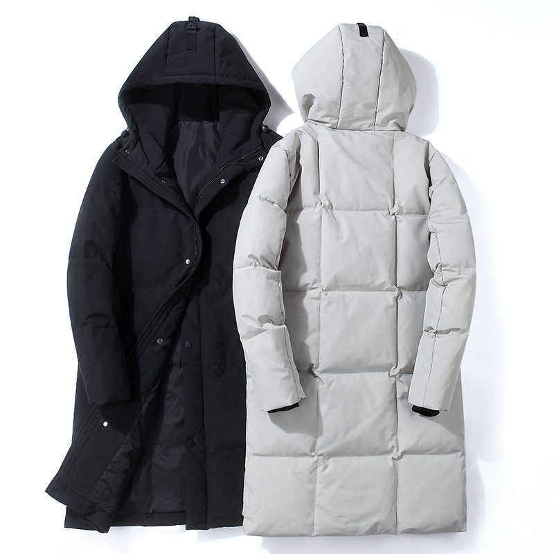 Men's medium and long work clothes with white bottom