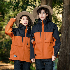 秋冬男女款夹克户外三合一冲锋衣可拆卸两件套登山服 CF2327P120图片