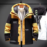 2021新款工装短款青少年加厚冬装男款大码外套羽绒服YR9908P140，男装羽绒服，星座1410（原1902A）