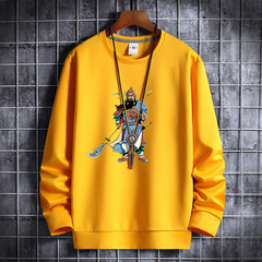 Korean hip hop sports coat with round neck for men in autumn