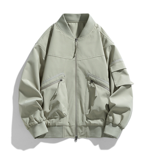 飞行员夹克男款春秋季潮牌外套美式情侣女休闲工装棒球服JK156P50图片